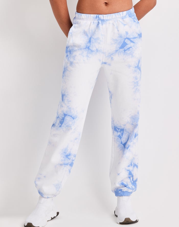 Champion Galaxy Dye Oversized Trainingsbroek Dames - Blauw/Wit - Belgie 6895USGEH